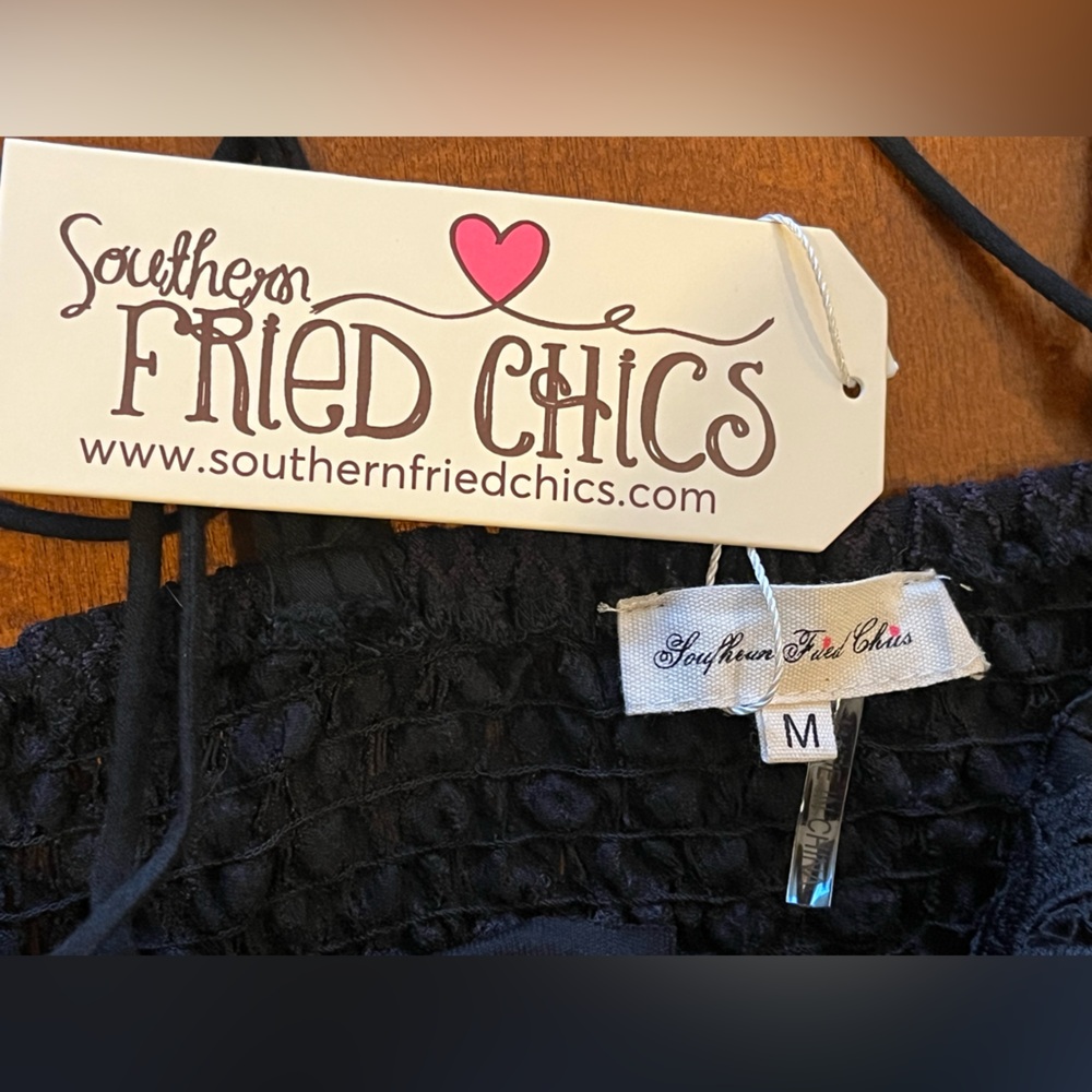 Lace bodice mini black dress. V-neck, A-silhouette skirt, uneven hem. NWT. Sz S - Picture 9 of 16